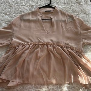 Tan blouse never worn